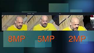 CCTV Camera 2 5 and 8 Megapixel 4K comparison [upl. by Ivah]