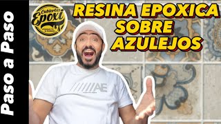 Resina Epoxica Sobre Azulejos paso por paso [upl. by Nwahsyar]