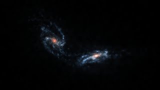 Two Galaxies Colliding  SpaceSim [upl. by Oneill782]