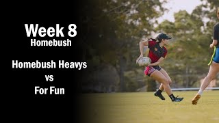 Homebush Heavys vs For Fun  Homebush Monday Oztag Div 1  Week 8 ft Chan Micd up [upl. by Petulia]