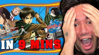 Attack on Titan IN 9 MINUTES REACTION [upl. by Doran]