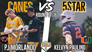 WWBA Playoff Round Of 16  Canes National VS 5Star [upl. by Chuck]