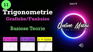 Graad 11 Trigonometrie Funksies of Grafieke Les1 Teorie Basiese Trig Funksies [upl. by Chatav]