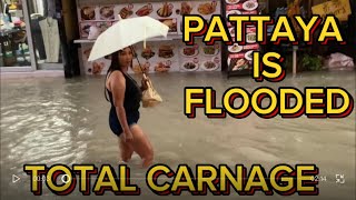 PATTAYA s WORST FLOODS Soi 6 Soi Buakhoa Thailand [upl. by Rafaelia]