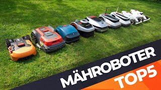 MÄHROBOTER TEST 2024 – TOP 5 beste Rasenroboter 🌱  Suche nach dem Testsieger [upl. by Helbonnah992]