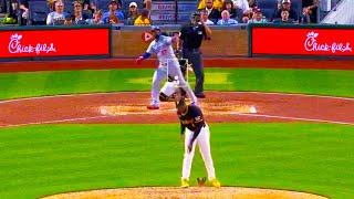 Angry Aroldis Chapman Throws Down Glove on Teoscar Hernández Home Run Attempt  Dodgers vs Pirates [upl. by Varden]