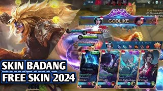 FREE SKIN BADANG 2024  MOBILE LEGENDS GAME PLAY [upl. by Noiro]