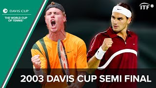 Roger Federer v Lleyton Hewitt  2003 Davis Cup Semi final  Full Match [upl. by Aubrey788]