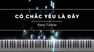 CÓ CHẮC YÊU LÀ ĐÂY  PIANO  SƠN TÙNG  MTP [upl. by Llirrem292]