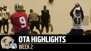 Saints OTA Week 2 Highlights  2018 OTAs [upl. by Eelrebma]