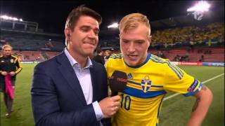 Crazy interview with John Guidetti with English subtitles  TV4 Sport [upl. by Darken]