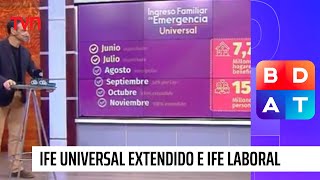 Ministra Karla Rubilar detalla la entrega del IFE Universal extendido y Laboral  BDAT [upl. by Jabon882]