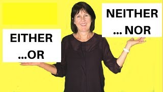 EITHER OR  NEITHER NOR in English  Grammar lesson [upl. by Falzetta]