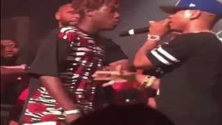 Plies Slammed By Old Friend Color Money On Stage in Concert At Tallahassee Club [upl. by Fortunio]