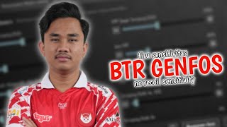 SENSITIVITAS BTR GENFOS BEST⚡️SENSITIVITY TERBARU 2023 Sensitivitas PUBG Mobile Indonesia [upl. by Akinehc]