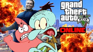 SQUIDWARD RATES AND THEN PLAYS GTA 5 ONLINE [upl. by Eiramacissej]