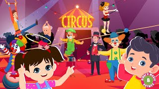 Circus Song  At the Circus Nursery Rhyme for kids with lyrics  Bindis Music amp Rhymes [upl. by Llerrat832]