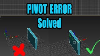 Pivot Error Solved in 3DsMax [upl. by Aggi57]