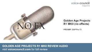 Golden Age Projects R1 MKII Ribon Mic Review Audio Demo Vocals [upl. by Hauge55]