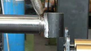 welding of hydraulic cylinder [upl. by Nomzaj]