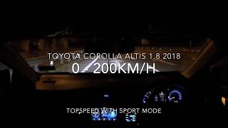 Toyota Corolla Altis 18 0200kmh Top Speed [upl. by Rochelle]