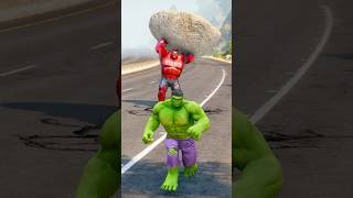 DEADPOOL HULK SAVES HULK FROM RED HULK 🤯 shorts gta5 [upl. by Libyc]