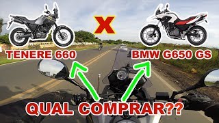 YAMAHA TENERE 660 OU BMW G650 GS QUAL COMPRAR DIEGOCM [upl. by Hsu]