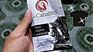 Colorante para Ropa el Caballito Funciona Revive el Color de la Ropa [upl. by Seraphina530]