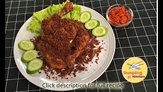 Authentic Indonesian Crispy Galangal Fried Chicken [upl. by Congdon]