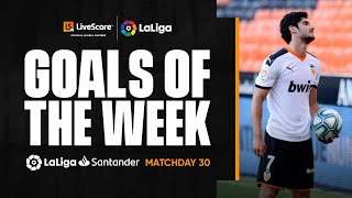 Goals of the Week Guedes on target for Valencia CF MD30 [upl. by Marlee658]