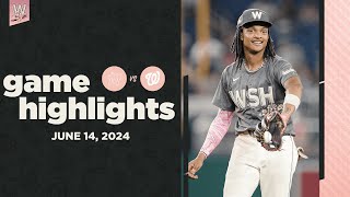 Marlins vs Nationals Game Highlights 61424  MLB Highlights [upl. by Yduj]