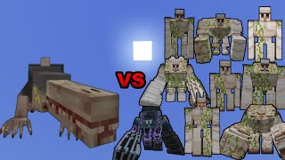 SCP682 vs All Iron Golem in Minecraft Bedrock Edition  Minecraft 119 [upl. by Crispin604]