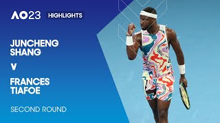 Juncheng Shang v Frances Tiafoe Highlights  Australian Open 2023 Second Round [upl. by Huber]