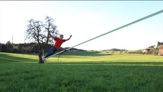 SlacklineTutorial How to Surf on a Longline for Beginners [upl. by Murage]