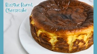 Basque Burnt Cheesecake Soothing Baking [upl. by Leahcimnhoj]