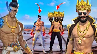 श्री राम vs रावन😱 30 Kills Divine Bundle Vs Mahraja Bundle Challenge With Raftar🔥Duo Vs Squad Fight [upl. by Sephira733]