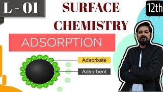 Surface Chemistry । Class12 L1 । Adsorption। Physisorption । Chemisortion । Graphs । Numericals [upl. by Seavey892]