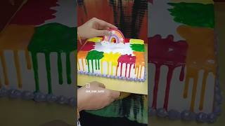 cakerainbowmulticolouredbaloonsdecorationdesigncakedesigntrendingviralvideotrendingshorts [upl. by Acirre]