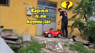 Bakın kapımın önüne ne koymuşlar akülü araba tamiri kendindeyapabilirsin [upl. by Newg650]