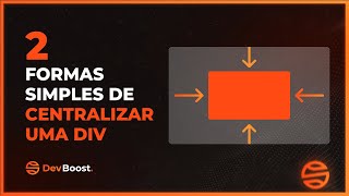 Como CENTRALIZAR uma DIV na tela  HTML e CSS  DevBoost [upl. by Sybyl491]