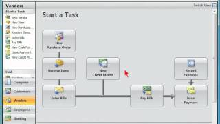 Microsoft Office Accounting pro 2008  Reviewing the company sections and workspace [upl. by Gisella]