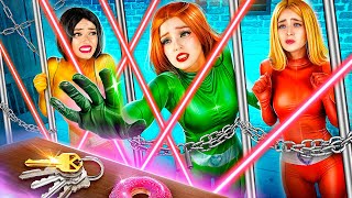 Totally Spies Become Criminals Extreme Jailbreak with Gadgets Totally Spies in Real Life [upl. by Alfie431]