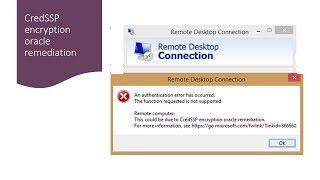 CVE20180886 Unable to connect RDP after Windows updates CredSSP encryption oracle remediation [upl. by Elleinaj223]