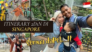 ITINERARY LIBURAN 2D1N DI SINGAPORE SEMUA DESTINASI DAPET [upl. by Martina]