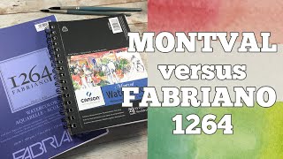 Canson Montval and Fabriano 1264 Watercolor Sketchbooks [upl. by Savihc540]