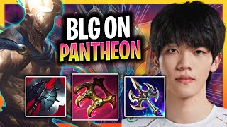 LEARN HOW TO PLAY PANTHEON SUPPORT LIKE A PRO  BLG On Plays Pantheon Support vs Nautilus Season [upl. by Alda]