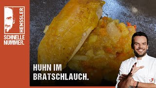 Schnelles Huhn im Bratschlauch Rezept von Steffen Henssler [upl. by Ihsir]