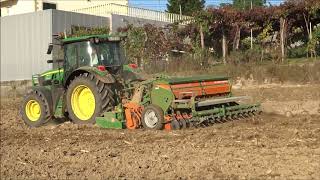 John Deere 6115rc amp Amazone D9 3000  Sementeira de Erva 2018  Grass Seeding Portugal [upl. by Jacklyn648]