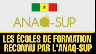 LES ÉCOLES DE FORMATION RECONNUES PAR LANAQ SUP [upl. by Aryek974]