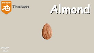 BlenderTimelapse 아몬드Almond [upl. by Ahsiener]